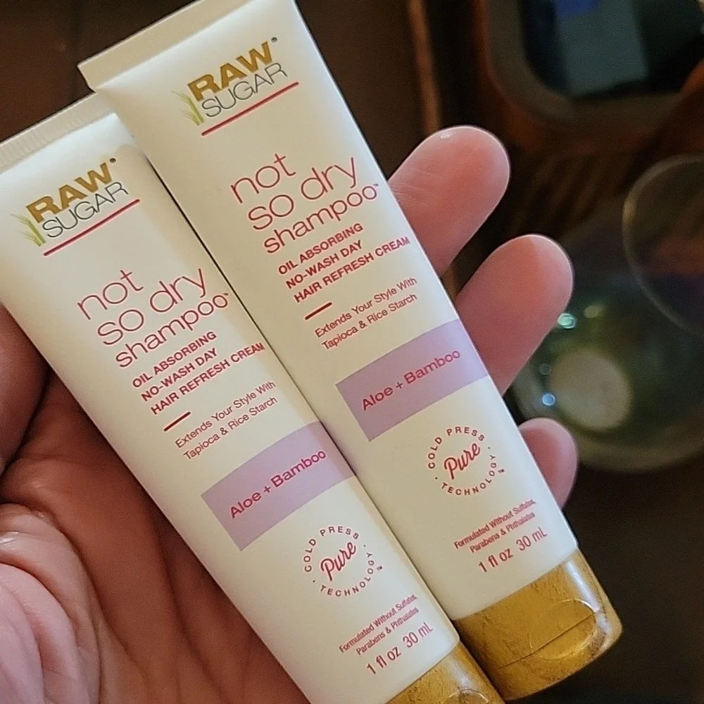 Raw Sugar Not So Dry Shampoo - White 30 ml x 2 Tubes Lot